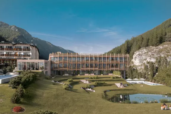 Matteo Thuns neues Meisterwerk im Hotel Bella Vista - Trafoi: „Nest in den Südtiroler Bergen“