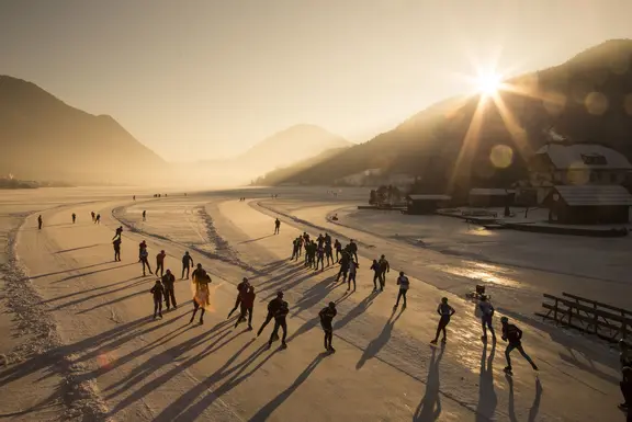 Sanfter Wintersport am Weissensee