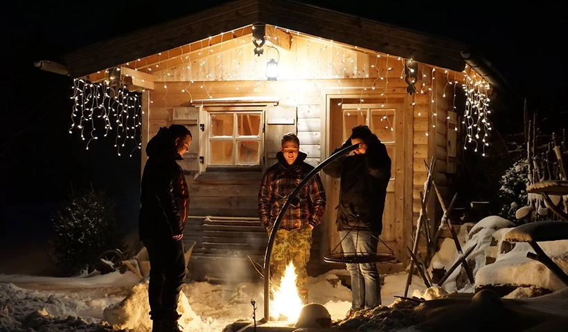 Holz in der Hütte